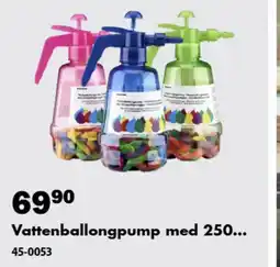Biltema Vattenballongpump med 250 erbjuda