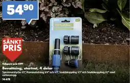 Biltema Bevattning, startset, 4 delar erbjuda
