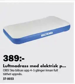 Biltema Luftmadrass med elektrisk p. erbjuda