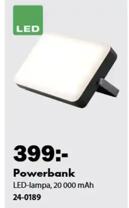 Biltema Powerbank erbjuda
