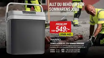 Termoelektrisk kyl- och varmhållningsbox