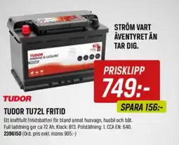 Tools Tudor TU72L fritid erbjuda