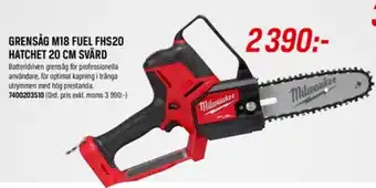 Grensåg M18 Fuel FHS20 Hatchet 20 cm svärd