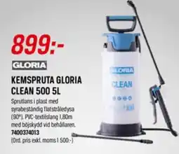 Tools Kemspruta Gloria clean 500 erbjuda