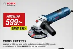 Tools Vinkelslip GWS 7-125 erbjuda