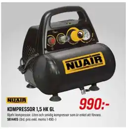 Tools Kompressor 1,5 HK erbjuda