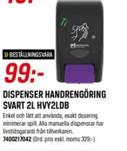 Tools Dispenser handrengöring svart HVY2LDB erbjuda