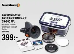 Tools Andningsskydd basic pack halvmask SR-900 M/L erbjuda