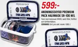 Tools Andningsskydd premium pack halvmask SR-100 M/L erbjuda