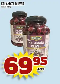 Prisma Mat Kalamata oliver Minella erbjuda