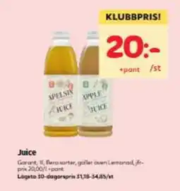 Hemköp Juice erbjuda