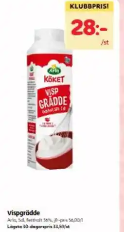 Hemköp Vispgrädde erbjuda