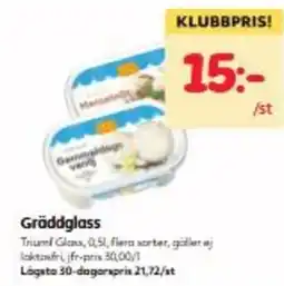 Hemköp Gräddglass erbjuda