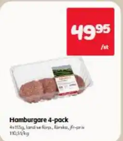 Hemköp Hamburgare 4-Pack erbjuda