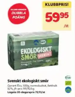 Hemköp Svenskt ekologiskt smor erbjuda