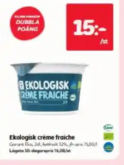Hemköp EKologisk creme fraiche erbjuda