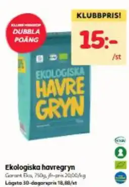 Hemköp Ekologiska havregryn erbjuda
