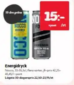 Hemköp Energidryck erbjuda