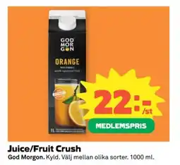 Coop GOD MORGON Juice/fruit crush erbjuda