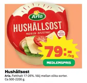 Coop ARLA Hushållsost erbjuda