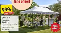 Jula Pop up-tält erbjuda