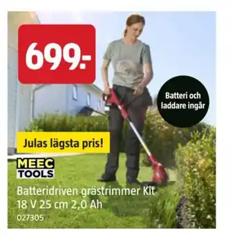 Batteridriven grästrimmer Kit 18 V 25 cm 2,0 Ah