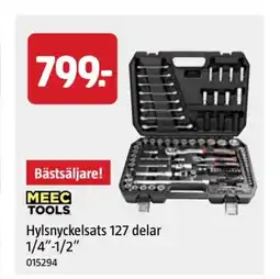 Jula Hylsnyckelsats 127 delar 1/4"-1/2" erbjuda