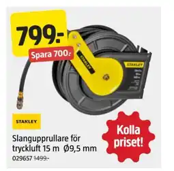 Jula Slangupprullare för tryckluft 15 m 09,5 mm erbjuda