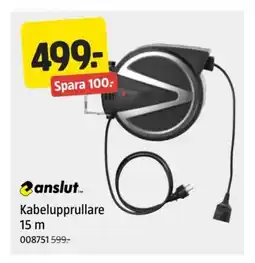 Jula Kabelupprullare 15 m erbjuda