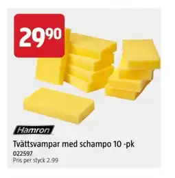Jula Tvättsvampar med schampo 10 -pk erbjuda