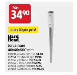 Jula Jordankare 46x46x600 mm erbjuda