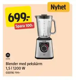 Jula Blender med pekskärm 1,5 l 1200 W erbjuda