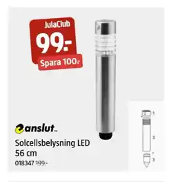 Jula Solcellsbelysning LED 56 cm erbjuda
