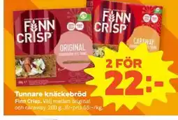 Stora Coop Tunnare knäckebröd erbjuda