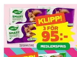 Stora Coop Toalettpapper 6-pack, Medlemspris erbjuda