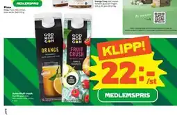 Stora Coop Juice/fruit crush, Medlemspris erbjuda