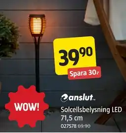 Jula anslut Solcellsbelysning LED erbjuda