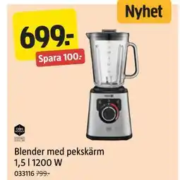 Jula Nordica Blender med pekskärm 1,5 l 1200 W erbjuda