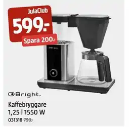 Jula Kaffebryggare 1,25 l 1550 W, Medlemspris erbjuda