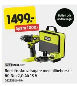 Jula Borstlös skruvdragare med tillbehörskit erbjuda