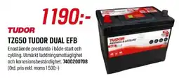 Swedol TZ650 Tudor dual EFB erbjuda