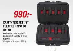 Swedol Krafthylssats 1/2" flexibel hylsa 10 delar erbjuda