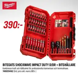 Swedol Bitssats shockwave impact duty d/dr + bitshållare erbjuda
