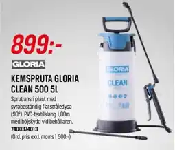 Swedol Kemspruta Gloria clean 500 erbjuda
