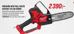 Swedol Grensåg M18 fuel FHS20 hatchet 20 cm svärd erbjuda
