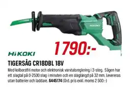 Swedol HiKOKI Tigersåg CR18DBL 18V erbjuda
