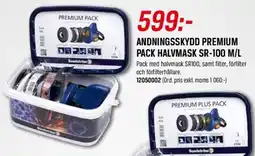 Swedol Andningsskydd premium pack halvmask SR-100 M/L erbjuda