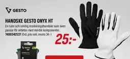 Swedol Handske gesto Onyx HT erbjuda