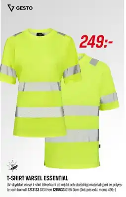 Swedol T-shirt varsel essential erbjuda