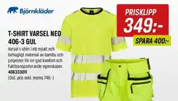 Swedol T-shirt varsel Neo 406-3 gul erbjuda
